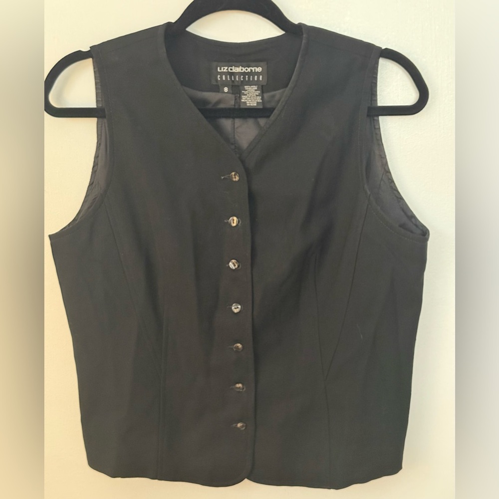 Black wool vest 💝